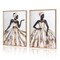 20.4"x28.3" African American Wall Decor Canvas Wall Art 2 Piece Framed Wall Art